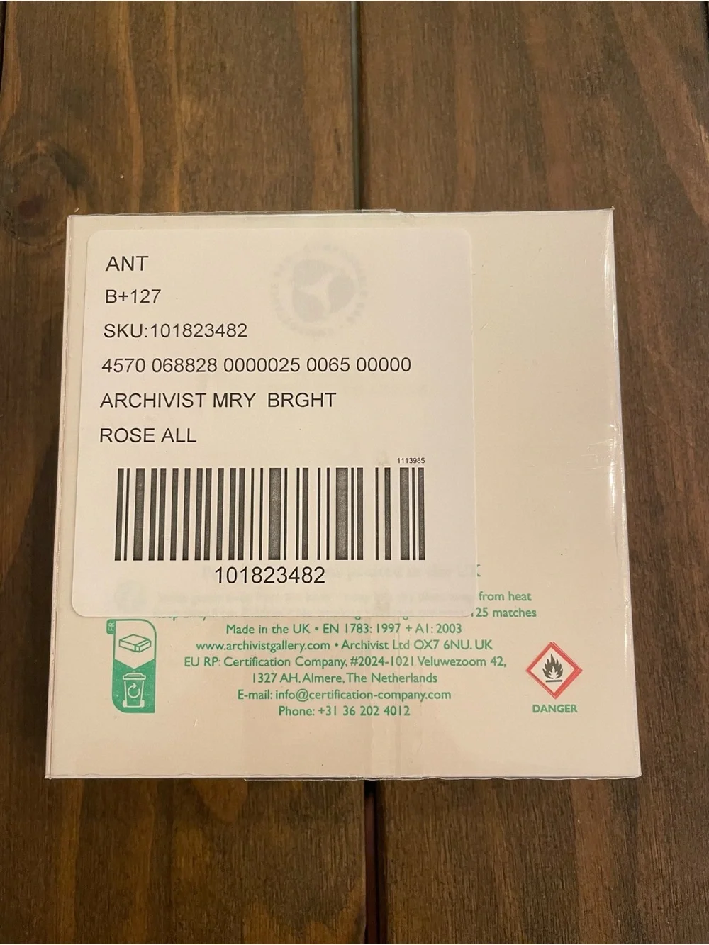 NWT Anthropologie Archivist Festive Matchbox in Santa Bell.